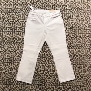 Loft white cropped jeans 28/6